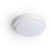 Efectoled - Plafonnier led Extérieur Rond 25W Hublot White IP65 Ø175 mm 4000K Blanc neutre