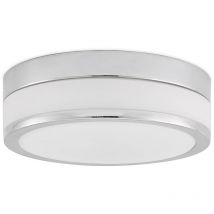 Lindby - Plafonnier Salle De Bain à intensité variable 'Flavi' en verre pour salle de bain