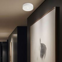 Globo Lighting - Plafonnier led luminaire métal aluminium blanc éclairage salon chambre