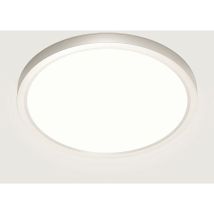 Plafonnier Led, Luminaire Plafonnier 28w 4500k, Lampe De Plafond Led Moderne Salle Blanc Neutre, Imperméable Ip44, 22cm, Applicable À Salle De Bain, 