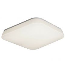 Inspired Lighting - Inspired Mantra Fusion - Quatro - Plafond affleurant, mur affleurant 28W Large led 3000K, 2800lm, acrylique blanc