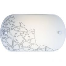 Licht-erlebnisse - Plafonnier led métal verre chrome blanc 4000 k lumière blanc neutre 1170 lm moderne