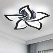 GOECO Plafonnier Led Moderne, 60W Créatif Pétales Design Plafonnier,Lampe de Plafond en Acrylique, pour Salon Chambre à Coucher étude Diamètre 60cm,