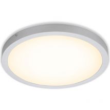 Lampe led Briloner leuchten fire, 24,5 w, 2400 lm, IP20, chrome mat, métal-plastique, ø 40,5 cm