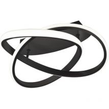 Reality Leuchten - Plafonnier led salle à manger anneau design spot lampe interrupteur dimmer noir Reality R62051132