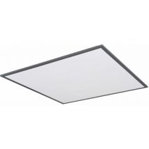 Plafonnier led Plafonnier Plafonnier led Plafonnier led, rétroéclairage 3 niveaux en alu en graphite blanc, 1x led 36W 2250Lm blanc chaud, l 59 cm