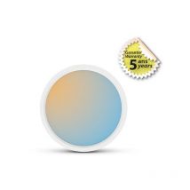 Miidex Lighting - Plafonnier led Rond - 18W - 1900lm - cct 3000-6000K - Ø235mm - Blanc - Garantie 5 ans