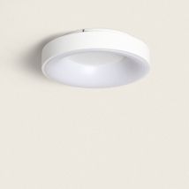 Ledkia - Plafonnier led Rond 30W Métal Ø380 mm cct Sélectionnable Jacob Blanc