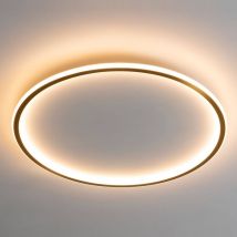 Kosilum - Plafonnier led rond 60 cm cercle doré - Alessia