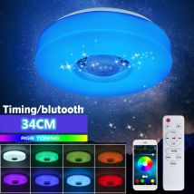 Plafonnier led Smart Bluetooth wifi 120W rgb (34 cm) Hasaki
