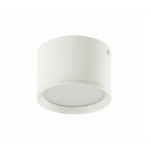 Zambelis - Plafonnier led D110 8W Blanc Sablé Blanc chaud - 3000K