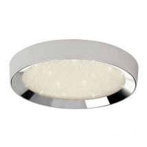 Inspired Mantra Fusion - Male - Plafonnier encastré 65cm rond 40W led 3000-6500K accordable, 3200lm, télécommande chrome, acrylique