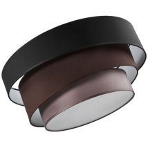 Lindby - Plafonnier Tissu à intensité variable 'Melia' en textile pour salon & salle à manger