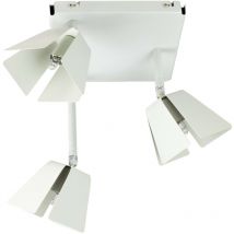 Corep - Plafonnier metal design 3 spots orientables Applique ampoules halogenes G9 33W
