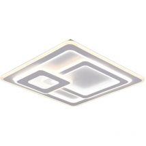 Plafonnier, mita incl. 1 x LED,SMD,76,0 WATT,2700-6000K,9250 lm. corps: métal, blanc mat L:51,5CM, L:51,0CM, H:7,0CM - Trio