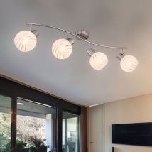 Plafonnier luminaire pivotant spots en verre spots éclairage salon