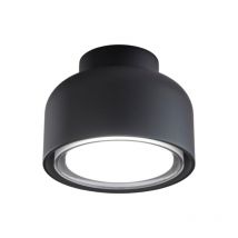 Vivida International - Plafonnier moderne bottone en aluminium noir 1xGX53