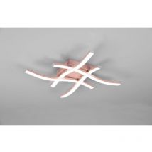 Iperbriko - Plafonnier Moderne Design Rose Or led 4000k