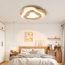 Arturesthome - Plafonnier moderne en bois, lustre led encastré pour salon chambre à coucher D40 cm