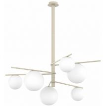 Top-light - Lustre moderne top light boomerang 1200 6 e27 led plafonnier sphères de verre