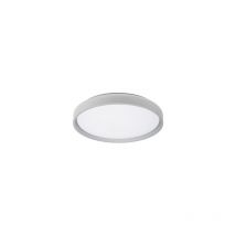 Plafonnier Morgan 60w 3000-4200-6500k Blanc/argent 7,5x50x50cm 5400lm C/télécommande