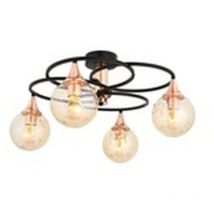 Plafonnier - Noir, 60x60x31