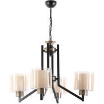 Wellhome - Plafonnier - Noir Cuivre, 60x60x75
