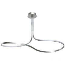 Inspired Mantra - Nur - Plafond Semi Plafond 50W led 3000K, 3900lm, Argent, Acrylique Givré, Chrome Poli