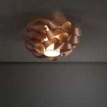 Linea Zero - Plafonnier une lumière cloud Cuivre diamètre 60x h28 cm