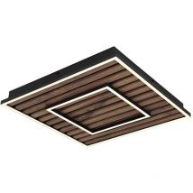 Globo Lighting - Plafonnier panneau lumineux lampe en bois lampe de salon 2 niveaux led l 45 cm