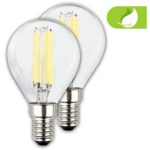 2x Ampoule LED E14 EEK A Lampe 2,5W Goutte Blanc Chaud Classe d'efficacité A
