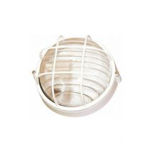 Plafonnier industriel rond blanc IP54