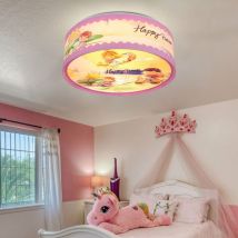 Plafonnier, plafonnier, chambre d'enfant, lampe enfant, salle de jeux, motif enfant, multicolore, 1x douille E14, DxH 28x11cm
