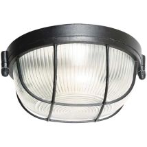Mexlite - plafonnier Lisanne - noir - métal - 17 cm - E27 (grande raccord) - 1342ZW - Noir