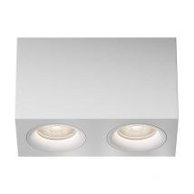 Maytoni - Plafonnier plafonnier lampe de salon construction 2 flammes aluminium blanc l 20 cm