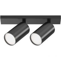 Plafonnier plafonnier salon lampe 2 flammes noir orientable