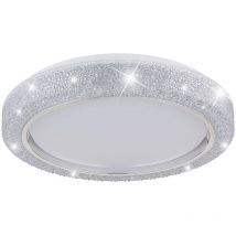 Globo Lighting - Plafonnier plafonnier salon lumière chrome opale cristaux ronds led