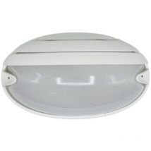 Lampe plafonnier Prisma chip ovale avec culot E27 Blanc IP55 005706