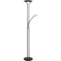 Globo Lighting - Plafonnier projecteur liseuse lampadaire led Flexospot dimmable verre noir chromé