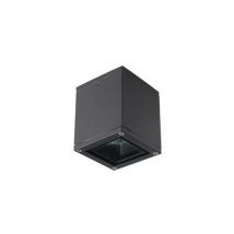 Larissa Lighting - Plafonnier Roman en Surface 35W GU10 Max Aluminium 3000K Gris Foncé IP65