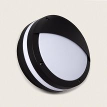 Applique extérieure aluminium Natoli Ø300 mm IP65 Noir