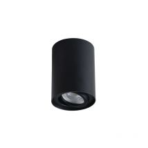 Plafonnier Saillie 10W GU10 PAR16 Ø80mm Noir