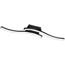 Trio Lighting - Plafonnier Led Intégrée 2x500 Lumens Noir - Trio - Route Ii