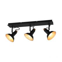 Plafonnier plafonnier spot lampe de salon orientable noir or