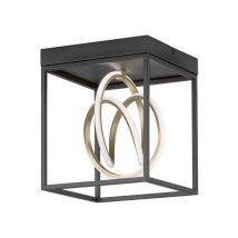 Fischer Leuchten - Plafonnier salon led dimmable noir or dimmable 25x25 cm