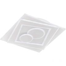 Fischer&honsel - Plafonnier salon lumière led dimmable lampe télécommandée 50x50 cm