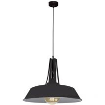 Larissa Lighting - Suspension Luminaire D460 Pour Ampoule led E27 Noir Mat zambelis