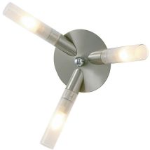 Diyas - Inspired Sona Plafonnier 3 Lumières G9 Chrome Satiné