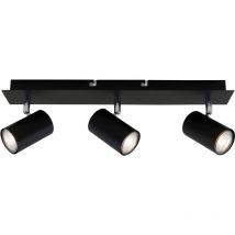 Briloner - Plafonnier Spot leuchten run, 40 w, IP20, noir, métal, incl., 3x GU10, 45 x 8 x 12,3 cm