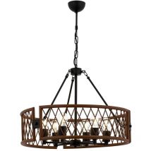 Wellhome - Plafonnier Structure métallique en couleur Uni Noir - Uni Noir